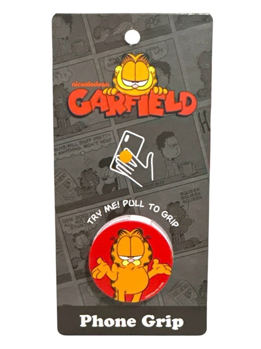 Nickelodeon Garfield Red and Orange Phone Grip